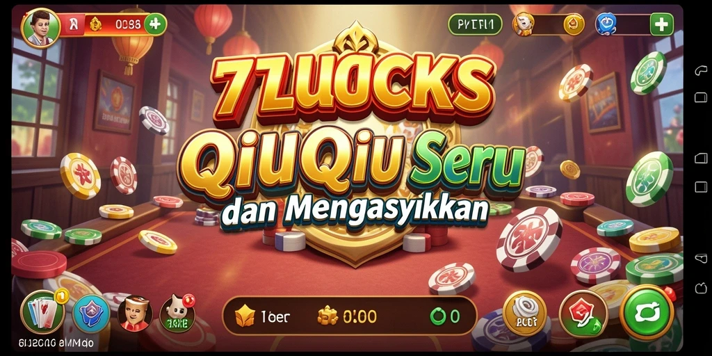 Tampilan menarik dari gameplay QiuQiu di 77LUCKS.