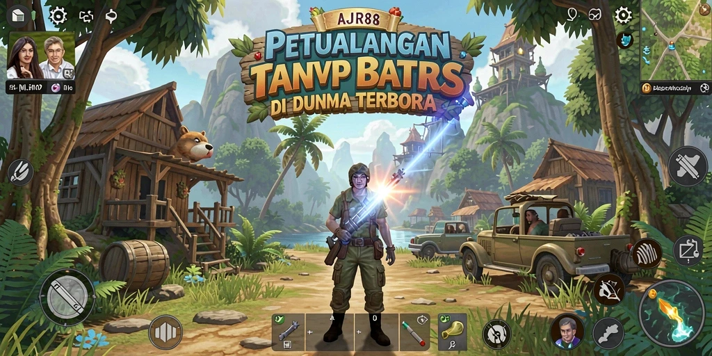 Screenshot gameplay AJR88 yang menunjukkan petualangan mendalam di dunia terbuka.