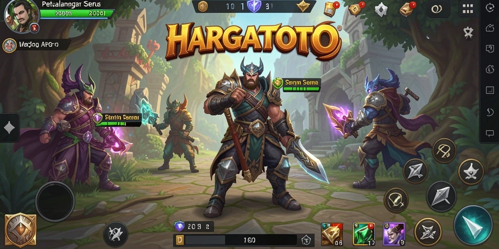 Screenshot HARGATOTO menampilkan aksi pertempuran yang mendebarkan dalam dunia ARPG.