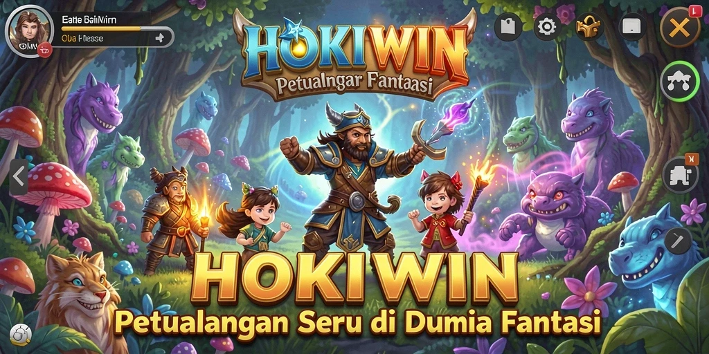 Tangkapan layar HOKIWIN menampilkan petualangan seru di dunia fantasi yang memukau.