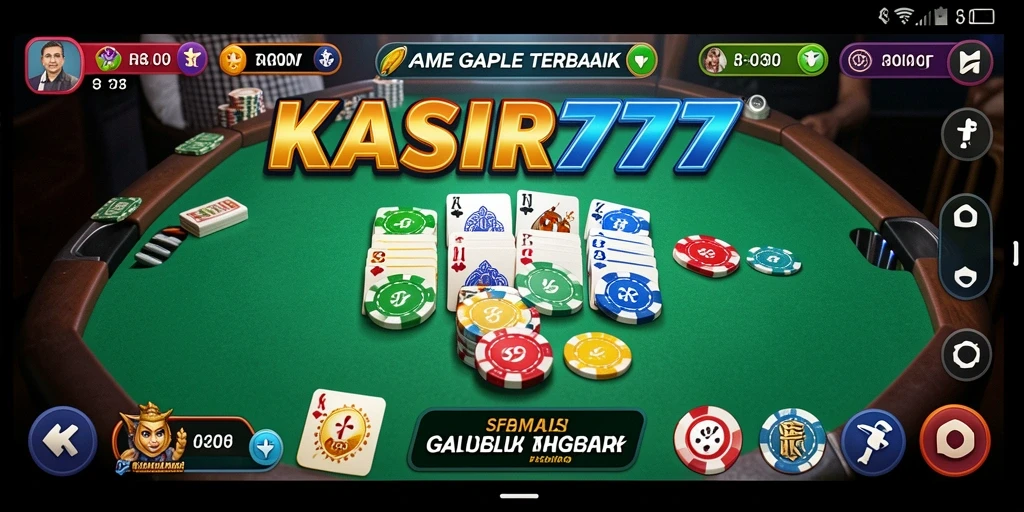 Tampilan gameplay seru di KASIR777 saat bermain Gaple.