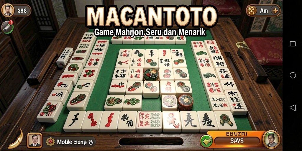 Tampilan gameplay Mahjong yang menarik dan penuh tantangan.