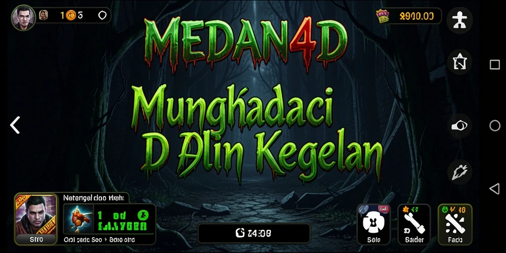 Screenshot menampilkan gameplay kengerian yang mendebarkan di MEDAN4D.