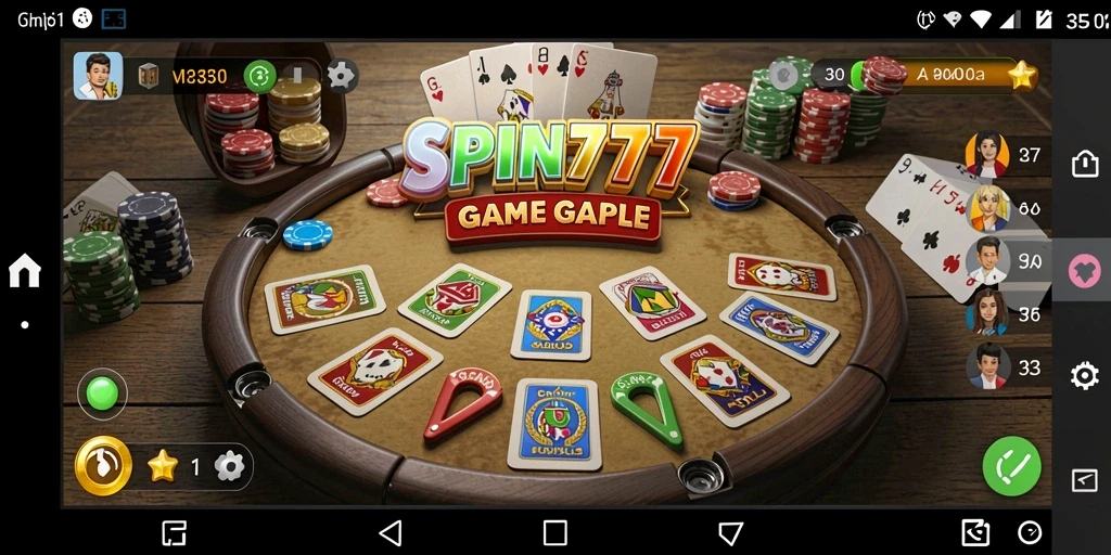 Gameplay seru SPIN777 dengan tampilan menarik dan interaksi pemain.