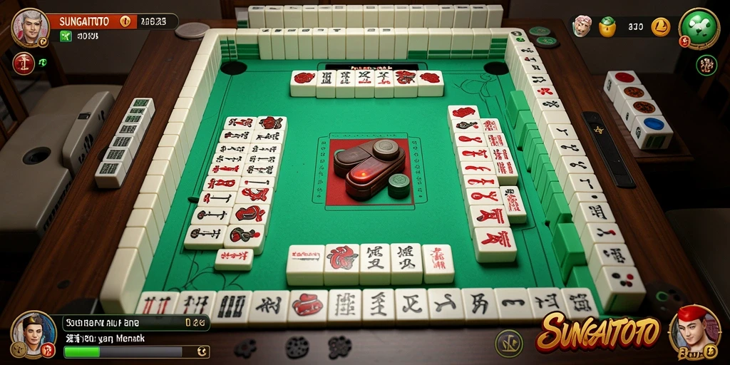 Tampilan permainan Mahjong di SUNGAITOTO yang menakjubkan.
