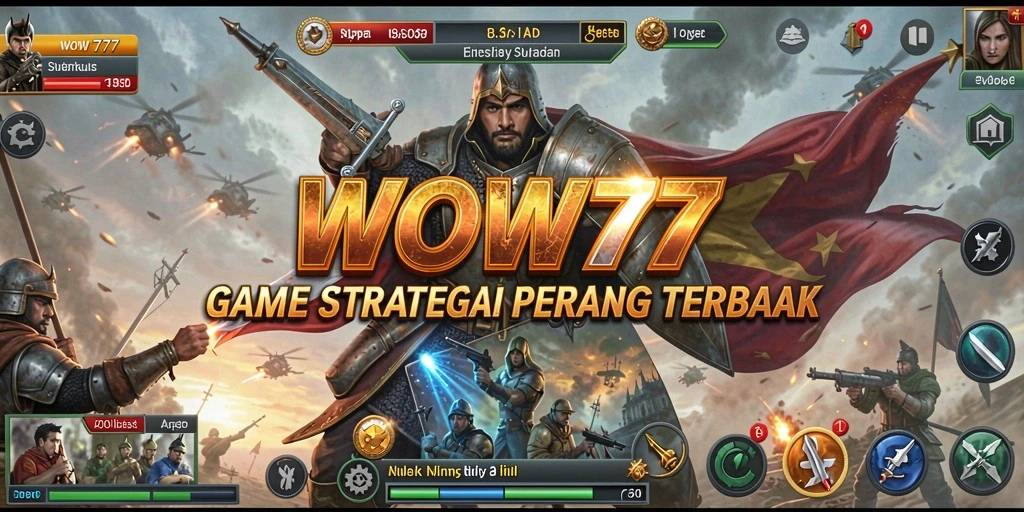 Tampilan gameplay WOW77 yang mendebarkan dan penuh strategi.